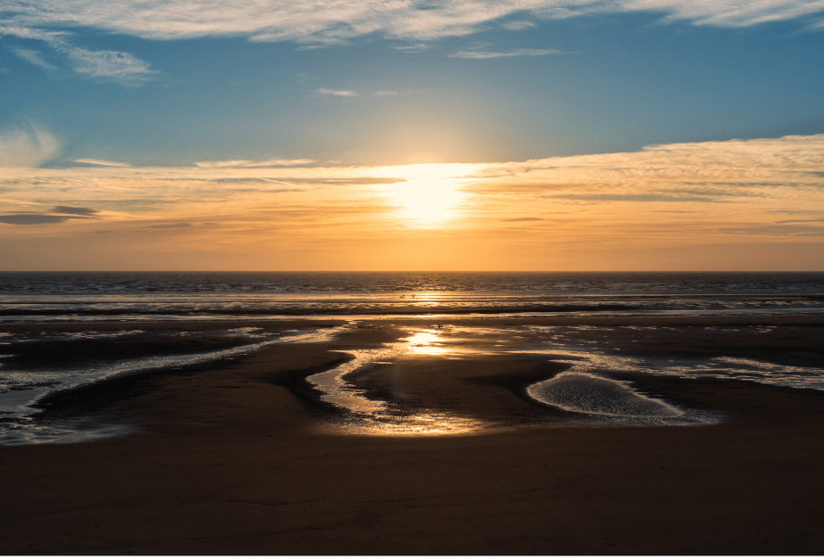 Sunset Over the Beach