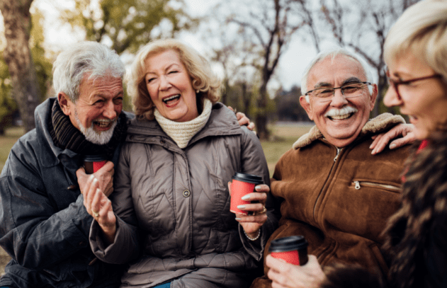 Four people in Autumn