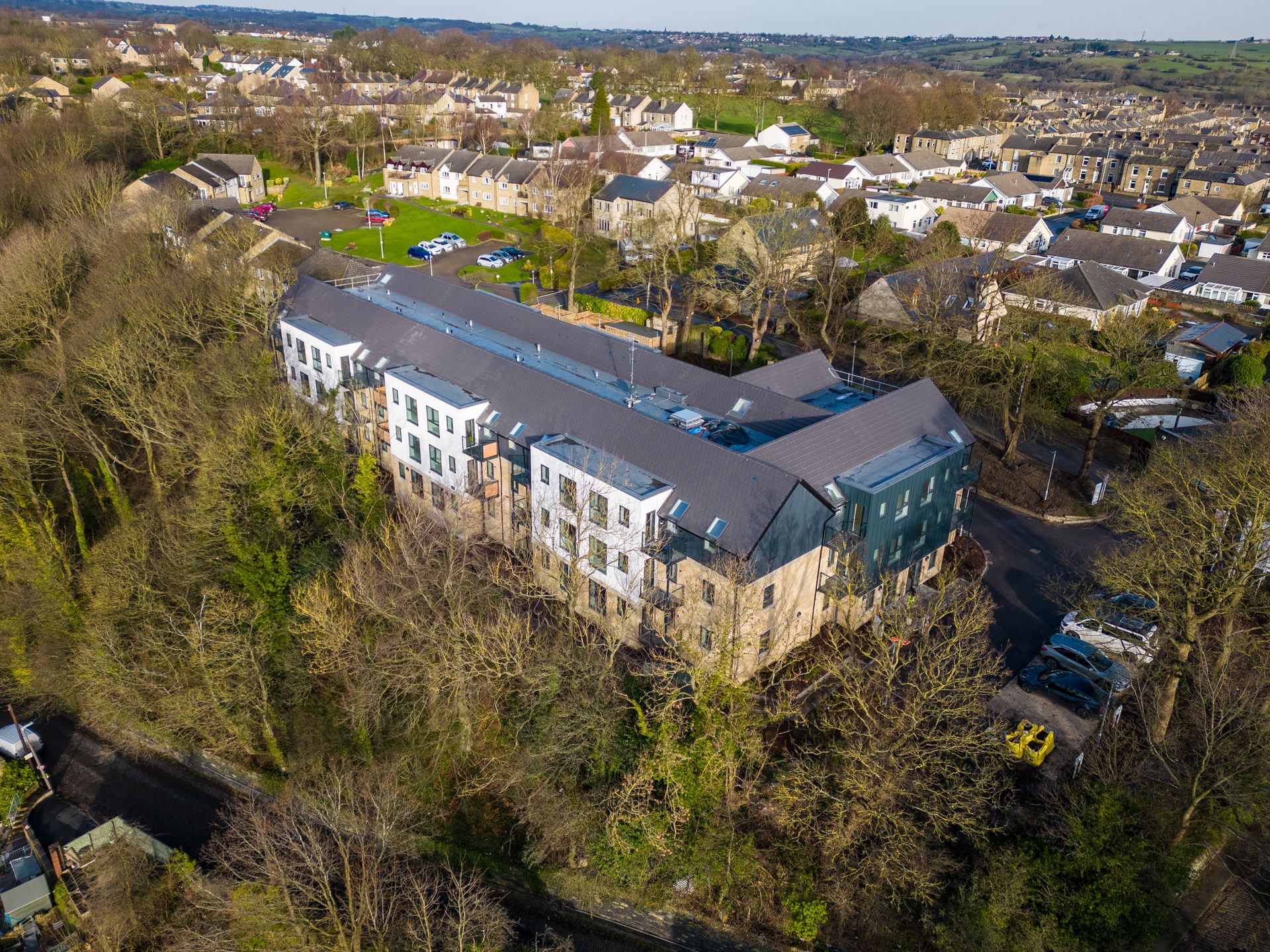 Outside Alderman Lodge Brighouse Burghley Retirement Living